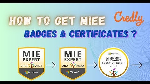 How to claim MIEE badges from credly | claim badges |  claim certification | credly