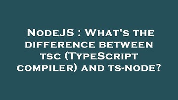 NodeJS : What