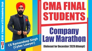CMA FINAL LAW MARATHON BY CS RAMANDEEP SINGH(CYBER LAWYER)