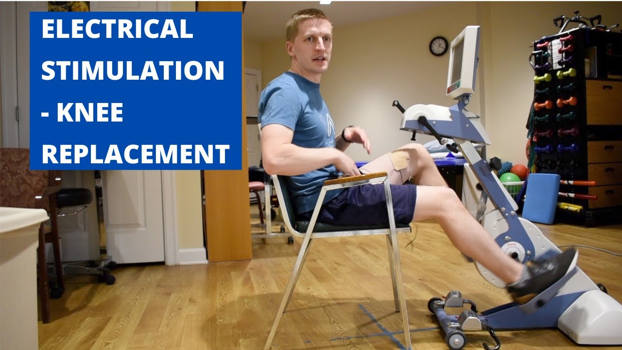 PENS Electrical Stimulation with Biking after Knee Replacement YouTube