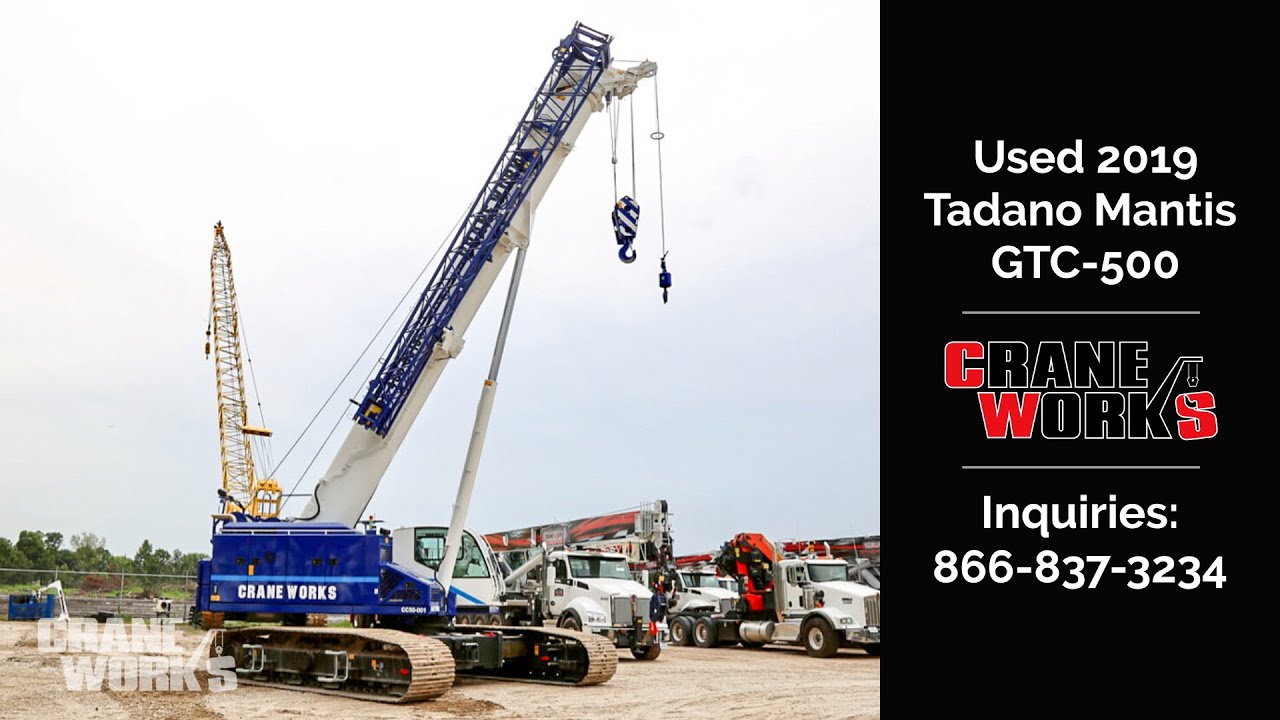 Used 2019 Tadano Mantis GTC-500 crawler crane for sale | Stock # CC50-001