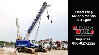 Used 2019 Tadano Mantis Gtc-500 Crawler Crane For Sale Stock