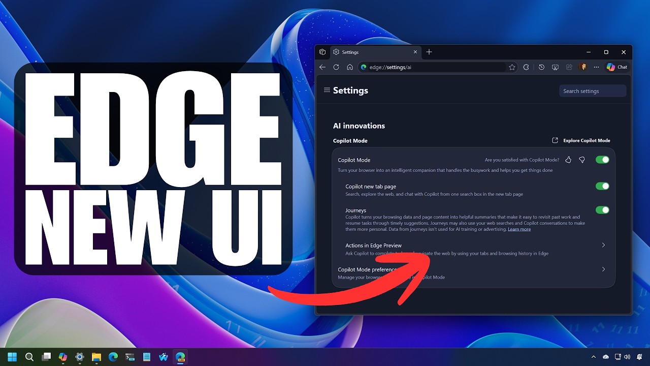 Microsoft Edge Tests a Major UI Overhaul Inspired by Copilot (FIRST ...