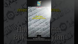[SHORT] Hafalkan llmu Bukan Nyanyian - Ust Badru Salam, Lc