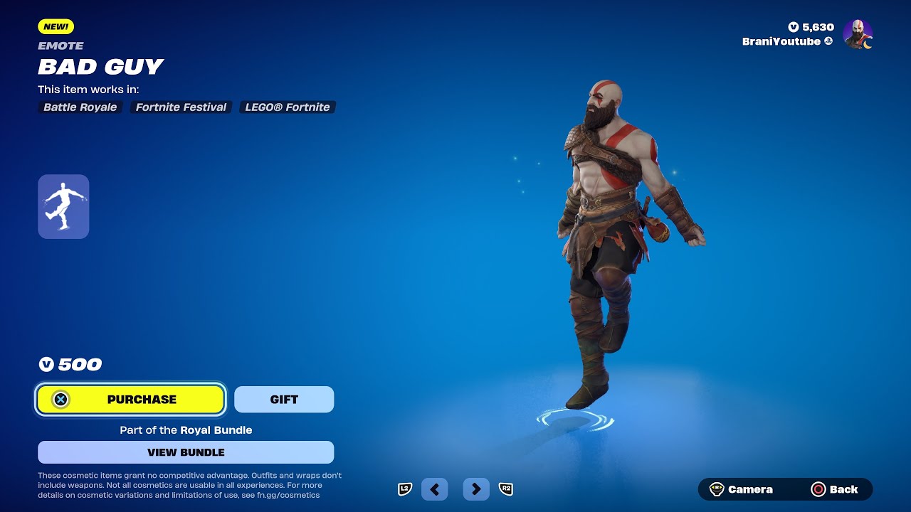 Bad Guy Fortnite Emote YouTube