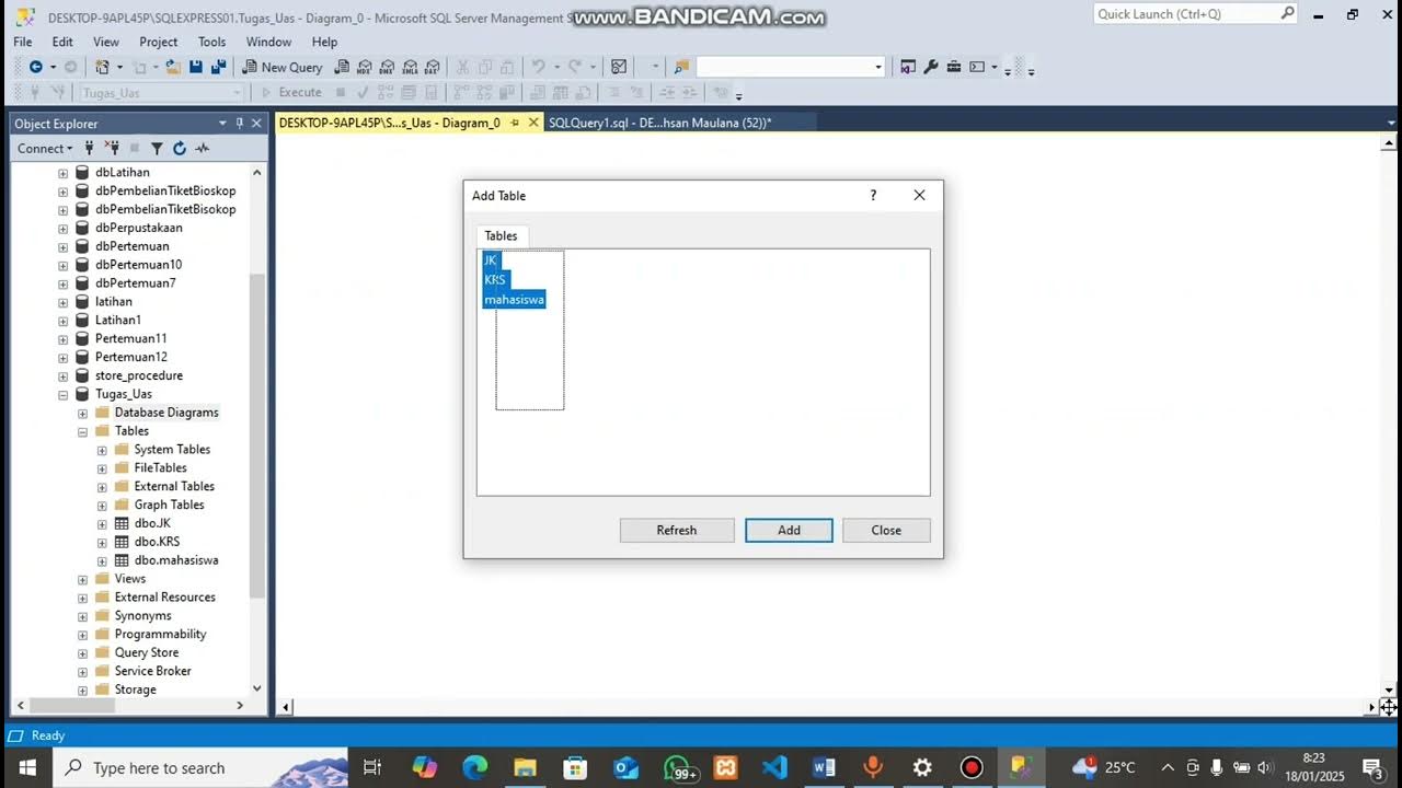 Administrasi Basis Data - Membuat database menggunakan SQL Server - YouTube