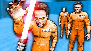 I Stopped a PRISON BREAK With a LIGHTSABER! In Boneworks Mods!