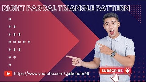 Right pascal triangle Pattern print ( * ) using Java || SK Coder ||#coding #programming #javacoding