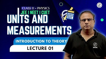 Units & Measurements - Class 11 | Lecture 01 | Excel Institute Vadodara | #jee #neet #cuet #cbse