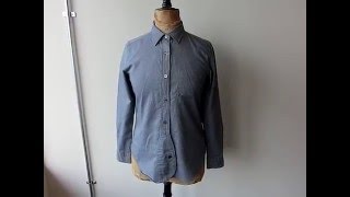 ～KARBE動画～【NIGEL CABOURN WOMAN】BRITISH OFFICERS SHIRT (PIN OX)