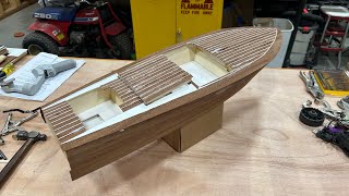 Dumas Chris Craft Build Pt. 3, Planking