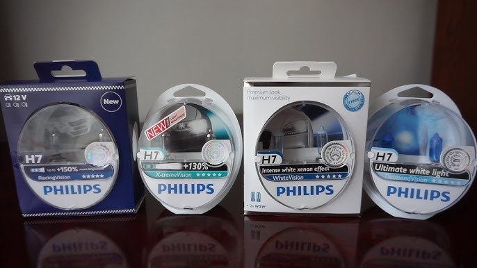  Philips H7 X-tremeVision Upgrade Headlight Bulb with