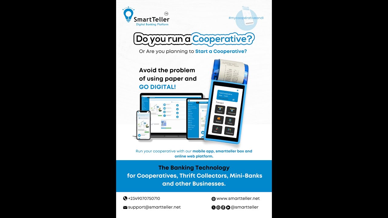 SmartTeller Demo | The Future of Cooperative Banking & Digital Finance