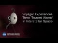 Voyager 1 Experiences Three "Tsunami Waves" in Interstellar Space