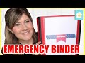 HOW TO CREATE AN EMERGENCY PREPAREDNESS BINDER | EMERGENCY ORGANIZATION 2020