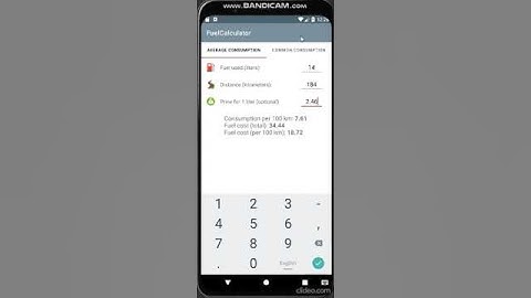 Fuel calculator presentation video