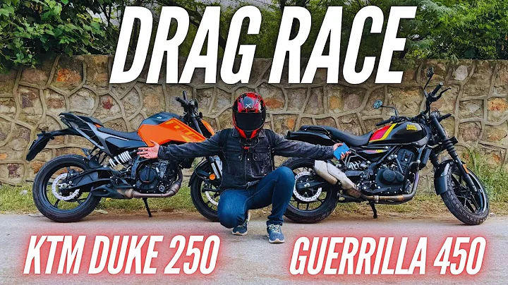 Drag Race KTM Duke 250 vs Royal Enfield Guerrilla 450