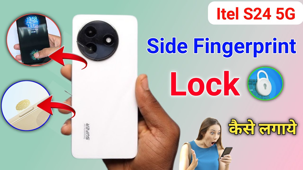 Itel s24 display fingerprint setting/Itel s24 fingerprint screen lock @mobilesolutiontips