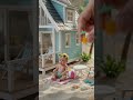 DIY Mini Beach House with Pool 🌴 | Relaxing Summer Vibes - Part 1 #vfuho #miniature #diy