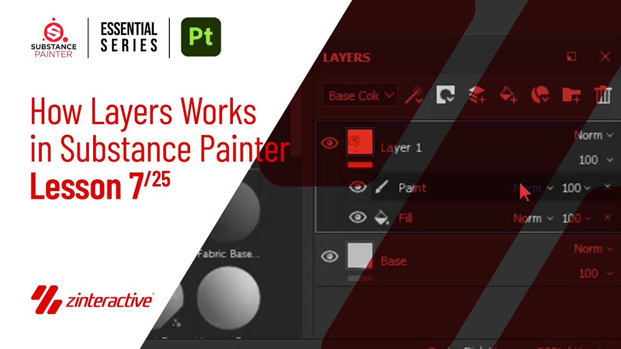 Layers in Substance Painter Lesson 7 of 25 Substance Painter Full