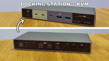 Using a Docking Station with KVM for 2 COMPUTERS !