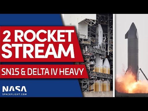 LIVE: Starship SN15 Static Fire and ULA Launches NROL-82 on Delta IV Heavy