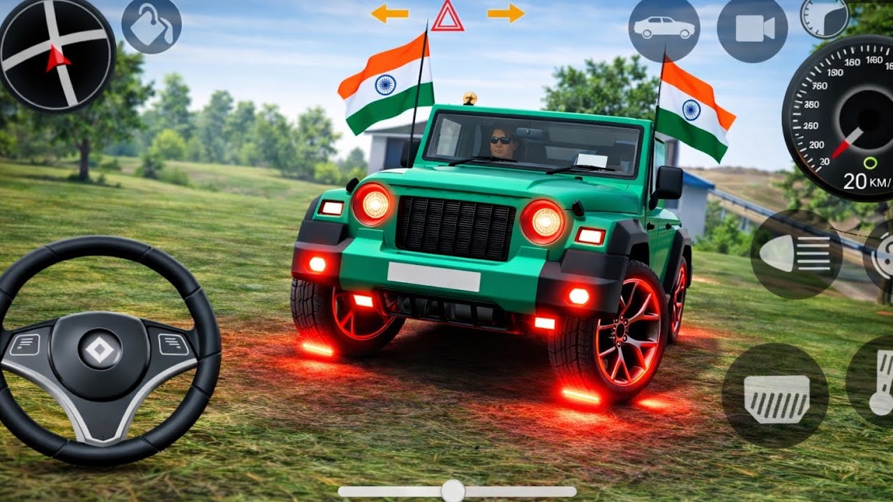 Modified Mahindra Thar 😈 | Indian  Thar | Gadi Wala Games Android |  #2026, Android Game play 