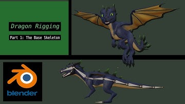 Dragon Rigging Part 1 | Base Skeleton | Blender Rigging Tutorial