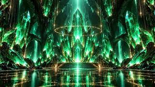 Emerald Crystal VJ Loop | Luxury Green LED Stage Background