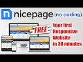 Nicepage introduction  your first responsive website in 30 minutes no coding is required
