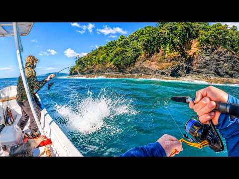Fishing a Remote Jungle Coastline in Panama (Catch & Cook)
