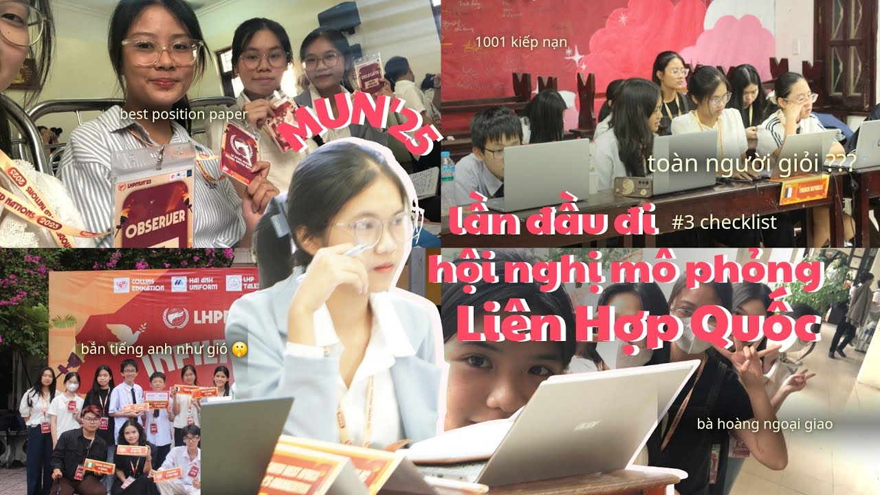 lần đầu đi dự hội nghị mô phỏng Liên Hợp Quốc// MUN vlog in Le Hong Phong High School for the Gifted