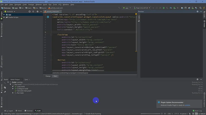 Run Sync Project With Gradle Files - Android Studio