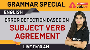Error Detection on Subject Verb Agreement | Learn English Grammar | Grammar Lessons for Beginners