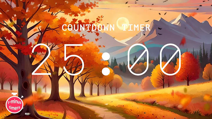 🍁 25 Minute Timer | cozy fall lofi chillhop