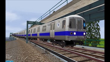 OpenBVE HD: NYC Subway R46 A Train 50 MPH Stop @ Broad Channel (BETA Route Preview)