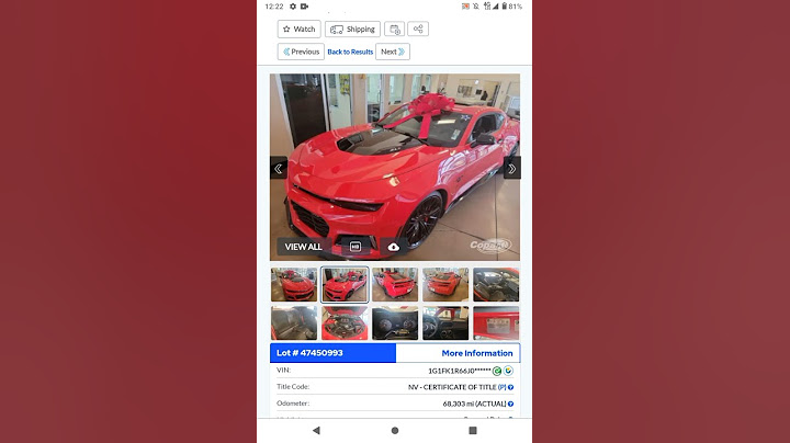 ZL1 CAMARO IN GREAT CONDITION AT AUCTION!! #shorts #cars #camarozl1