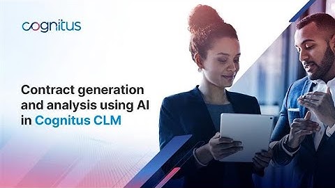 Streamlining Contracts with AI in Cognitus CLM