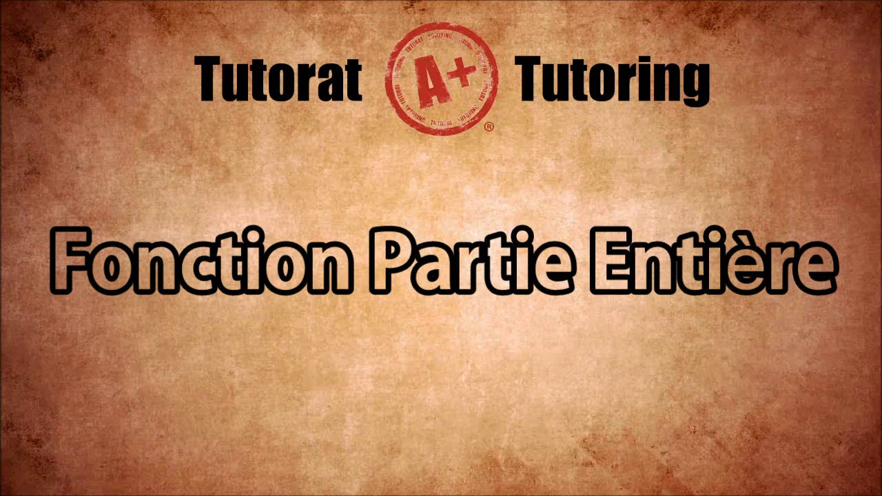 Fonction Partie Entière (Escalier) - Secondaire 4 SN au Québec #PartieEntière #math #escalier