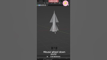blender modeling tutorial in Under 1 minute #shorts #missile