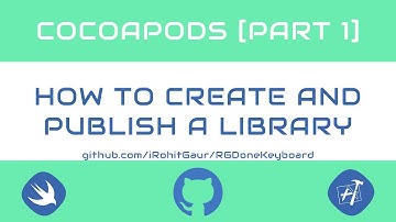 Cocoapods [Part 1] - How to create and publish a library - Swift 5 and Xcode 11