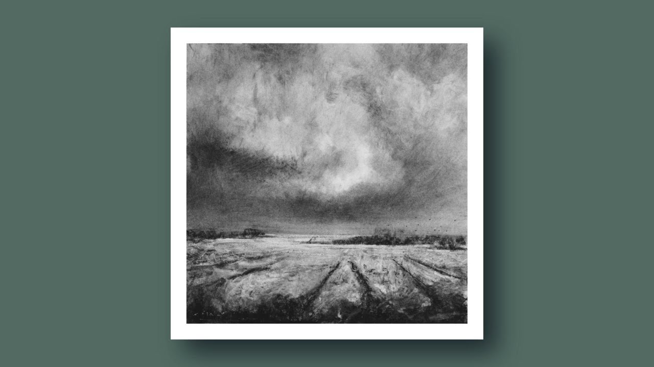 Wheat Field Charcoal drawing | Timelapse | 