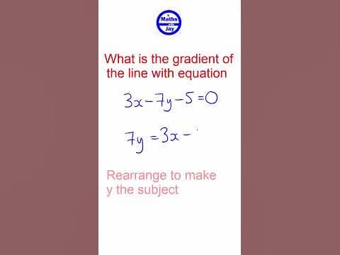 Gradient of straight line - YouTube