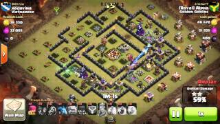 Golden Goblins War Win 104! Th10 2 Stars
