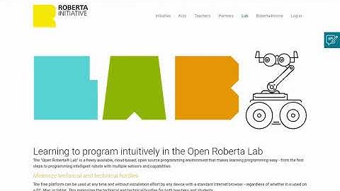 Open Roberta Lab: introducción y simulador