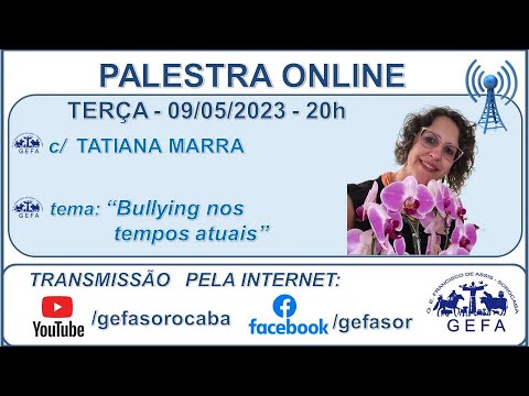 Assista: Palestra Online - c/ TATIANA MARRA (09/05/2023)