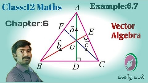 Class 12 Maths|Example 6.7| Chapter 6| Applications of Vector Algebra