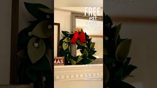 Super cute felt Wreath DIY #sewing #sewingtutorial