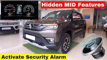 Unique Hidden MID features in New Brezza | How to Activate Anti-Theft Alarm ?