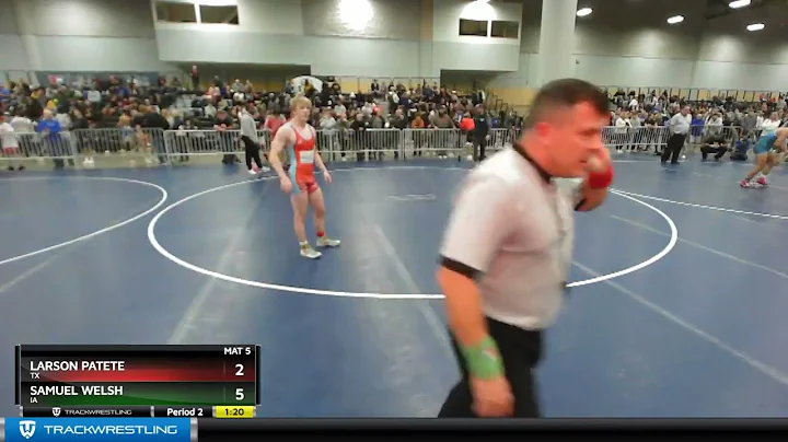 152 Lbs Champ. Round 2 - Larson Patete, TX Vs Samu...